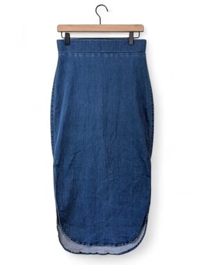 Frank & Eileen Skirt Donegal Unforgettable Midi Size 6 Performance Denim USA